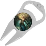 Mermaid Warrior Golf Ball Marker Divot Repair Tool Bottle Opener. Fixed Price $15.88.