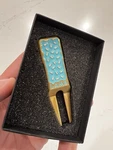 Tyson Lamb Crafted The Eclair Donut Divot Tool Og Blue Black Sprinkles New!. Fixed Price $249.99.
