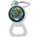 Planet Earth Bottle Opener Keychain - Metal Beer Bar Tool Ring. Fixed Price $15.88.