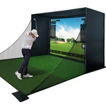 Golf Simulator Enclosure Kit With Premium Hd Impact Screen, Full Safety Paddi.... Fixed Price $1929.32.