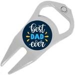 Best Dad Ever Golf Ball Marker Divot Repair Tool Bottle Opener. Fixed Price $15.88.