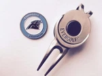 Nfl Carolina Panthers Golf Ball Marker And Magnetic Divot Tool. Fixed Price $13.95.