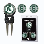 Team Golf Ncaa Michigan State Spartans Divot Tool With 3 Ball Markers Se. Fixed Price $16.99.