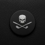 Pirate Skull Golf Ball Marker Laser Engraved. Fixed Price $6.49.