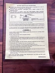 Poster - Battery Maintenance (25647G01). Fixed Price $44.05.