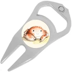 Watercolor Crab Golf Ball Marker Divot Repair Tool Bottle Opener. Fixed Price $15.88.