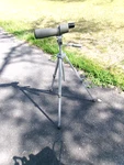 Vtg Bushnell Spacemaster Ii Spotting Scope 60MM Sunset Tripod - 40X Eyepiece Gco. Fixed Price $120.00.
