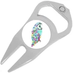 Rainbow Owl Golf Ball Marker Divot Repair Tool Bottle Opener. Fixed Price $15.88.