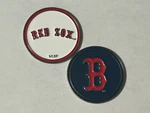 Boston Red Sox Double Sided 1" Diameter Magnetic Golf Ball Marker Mlb. Fixed Price $6.95.