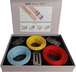 Caddytek Golf Belt For Men Shiny Edition, One Sixe, Red, Yellow, Sky Blue. Fixed Price $51.76.