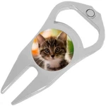Cute Kitten Cat Golf Ball Marker Divot Repair Tool Bottle Opener. Fixed Price $15.88.