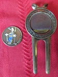 Walt Disney World Goofy #525 Golf Divot Tool & 1" Coin Size Magnetic Ball Marker. Fixed Price $12.95.