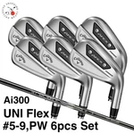 Callaway Apex AI300 Iron Set #5-9, Pw 6PCS Recoil Dart Graphite Shaft Uni Flex. Fixed Price $690.00.