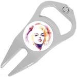 Watercolor Marilyn Monroe Golf Ball Marker Divot Repair Tool Bottle Opener. Fixed Price $15.88.