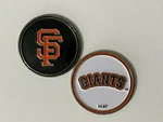 San Francisco Giants Double Sided 1" Diameter Magnetic Golf Ball Marker Mlb. Fixed Price $6.95.