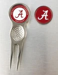 Collegiate Ncaa Golf Divot Repair Tool Ballmark Silver Alabama Crimson Tide. Fixed Price $11.89.