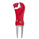 New Wincraft University Of Wisconsin Badgers Spring Action Divot Tool. Fixed Price $13.45.