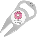 Donut Worry Be Happy Golf Ball Marker Divot Repair Tool Bottle Opener. Fixed Price $15.88.