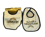 San Diego Chargers Newborn Baby Two Piece Bibs Set Nfl. Fixed Price $14.88.