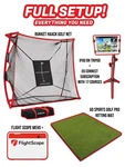 Flight Scope Mevo+, Hitting Net & Mat, Ipad E6 Connect Subscription. Fixed Price $2199.00.