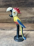 Vintage Cast Iron Parrot Bottle Opener 5.5 Colorful Bird Bar Tool Cor Tiki. Fixed Price $18.99.