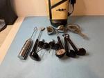 Golf Bag And Clubs Bar Tool 10 Piece Set Cocktail Liquor Drink Mix. Fixed Price $14.00.