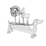 Dachshund Dog Bar Tool 5PC Set Cocktail Strainer 2X Jigger Bottle Opener Stirrer. Fixed Price $89.95.