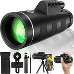 40X60 High Definition Monocular Telescope With Smartphone Adapter, Bak Prism Fmc. Fixed Price $21.99.