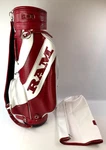 New Unused Rare Vintage Ram Fx Golf Staff Leather Bag W/ Strap & Cover. Fixed Price $254.99.