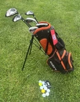 Cobra King Jr Kids Right Hand Rh Golf Club Set 6PC W/ Stand Bag, Balls & Tees. Fixed Price $157.99.