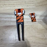 Tiger Golf Green Divot Repair Tool Pitchfork & Ball Marker New. Fixed Price $9.69.