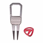 Taylormade Carabiner Divot Tool With Ball Marker - Red Color Tracking. Fixed Price $30.78.
