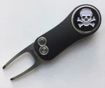 Pitchfix 2.0 Skull And Crossbones Switchblade Golf Divot Tool Removable Marker. Fixed Price $17.95.