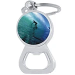 Surfer Wave Ocean Bottle Opener Keychain - Metal Beer Bar Tool Ring. Fixed Price $15.88.