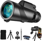 80X100 Monocular Telescope High Power With Smartphone Holder & Tripod,. Fixed Price $19.31.