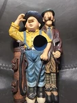Golfing Buddies Vintage Wine Bottle Holder Hobo Whimsicle Hole One Rack. Fixed Price $15.00.