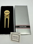 New Barlow Elegant Golf Divot Tool, Ball Marker, Gold Tone Builders Promotional. Fixed Price $16.98.