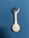 Golf Ball & Tee Bottle Opener. Fixed Price $5.00.