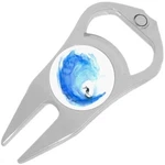 Watercolor Wave Surf Ocean Golf Ball Marker Divot Repair Tool Bottle Opener. Fixed Price $15.88.