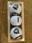 Las Vegas Oakland Raiders Golf Ball Lot 3 Htc World Team Nfl Mcarthur Towels. Fixed Price $13.86.