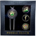 Pebble Beach Four Course Divot Tool & Golf Ball Marker Set. Fixed Price $29.95.