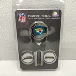 Jacksonville Jaguars Nfl Team Golf Divot Tool With 3 Magnetic Ball Markers New. Fixed Price $10.32.