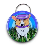 Corgi Dog Disc Golf Bottle Opener Keychain Handmade Pet Portrait Accessories. Fixed Price $9.00.