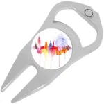 Watercolor London Skyline Golf Ball Marker Divot Repair Tool Bottle Opener. Fixed Price $15.88.