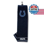 Nfl Indianapolis Colts Embroidered Golf Towel - Waffle Pattern, Clip, 16"X22". Fixed Price $34.97.