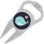 Whale Love Golf Ball Marker Divot Repair Tool Bottle Opener. Fixed Price $15.88.