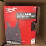 Milwaukee Freeflex Unlined Bib Overalls 32X34 M850G-3234 Gray. Fixed Price $84.00.