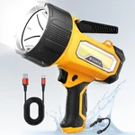 Rechargeable Spotlight Flashlight With 200,000 High Lumen LED,IPX7 Waterproof. Fixed Price $88.99.