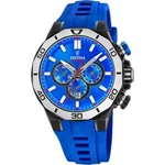 Festina Sport F204507 Mens Blue Rubber Strap Chronograph Dial Wristwatch. Fixed Price $245.65.