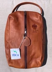 Trump National Golf Club Leather Shoe Bag Lined With Official Tees & Divot Tools. Fixed Price $125.00.